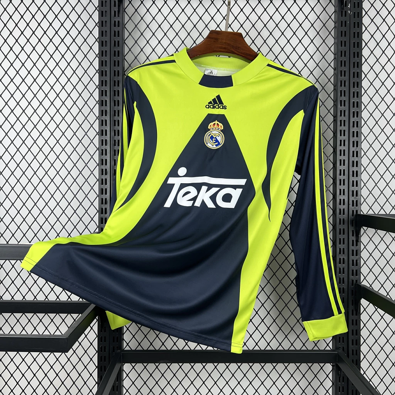 99/00 Retro Real Madrid Goalkeeper Long Sleeve Jersey S-XXL